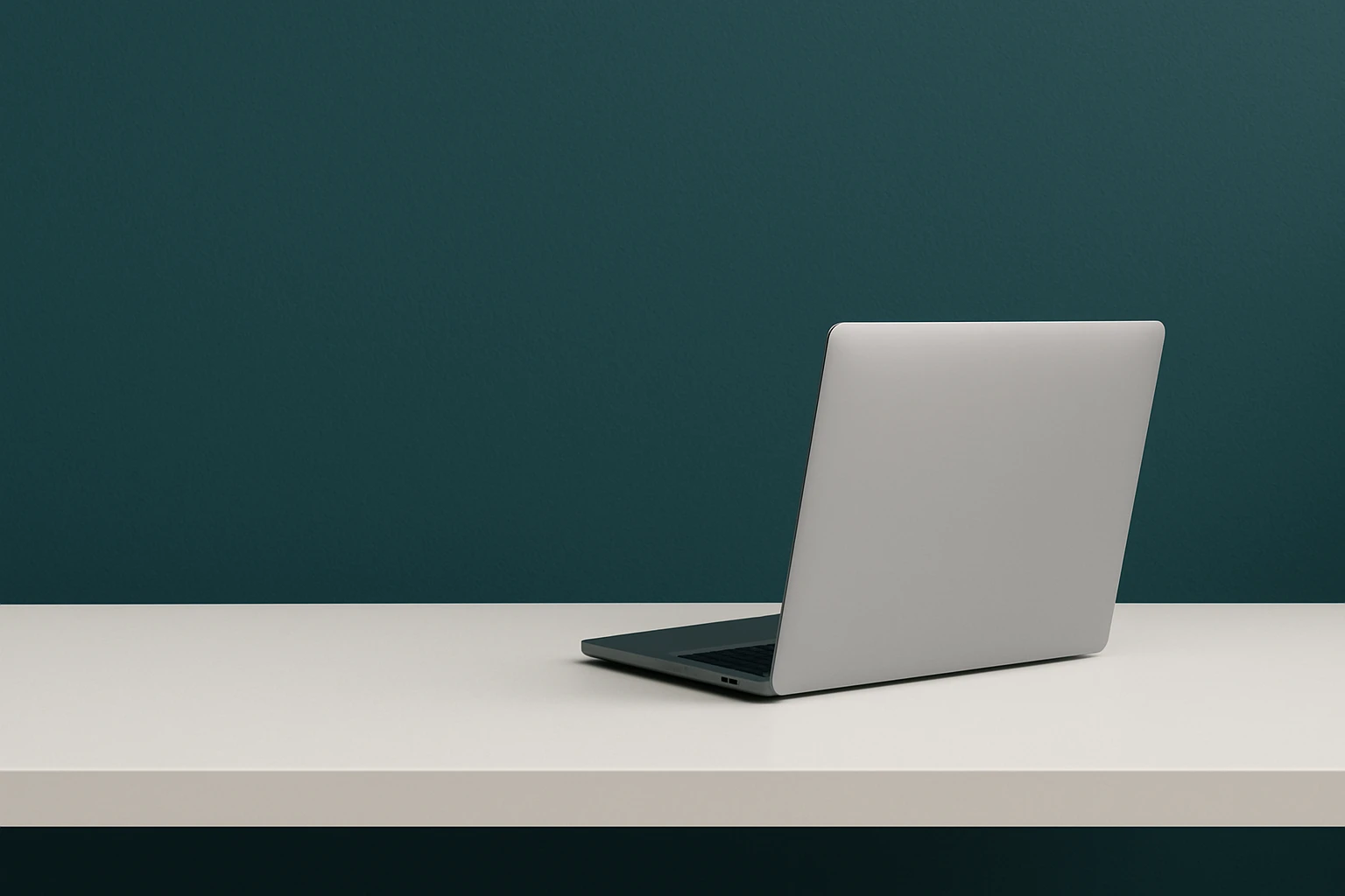 Tafel met laptop